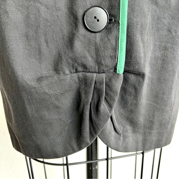 Vintage 80s/90s Climax Karen Okada David Howard Black and Green Dress - Picture 8 of 8